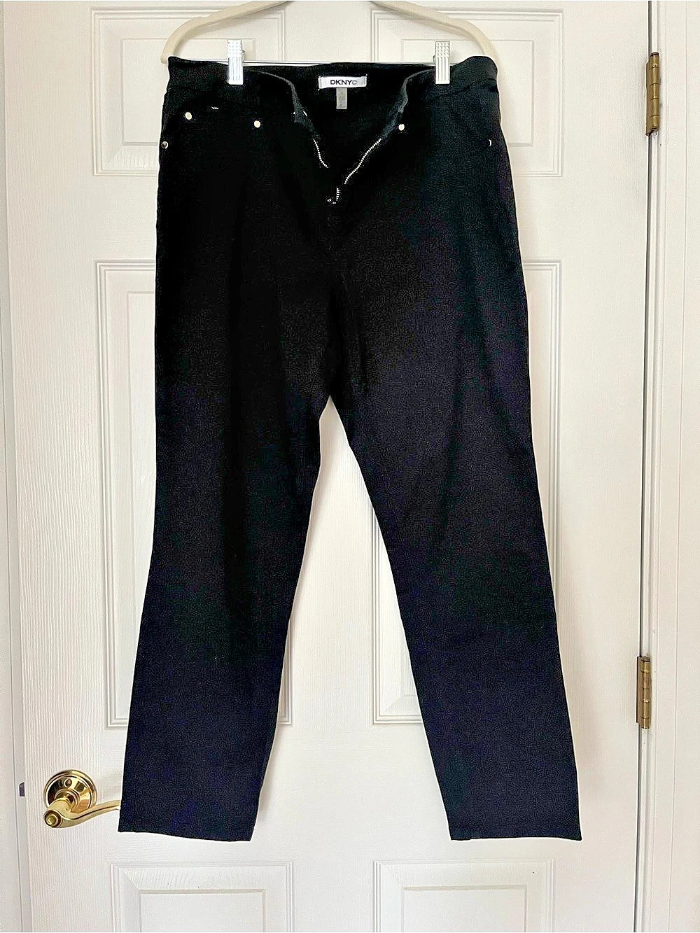 DKNY Straight Leg Pants in Black